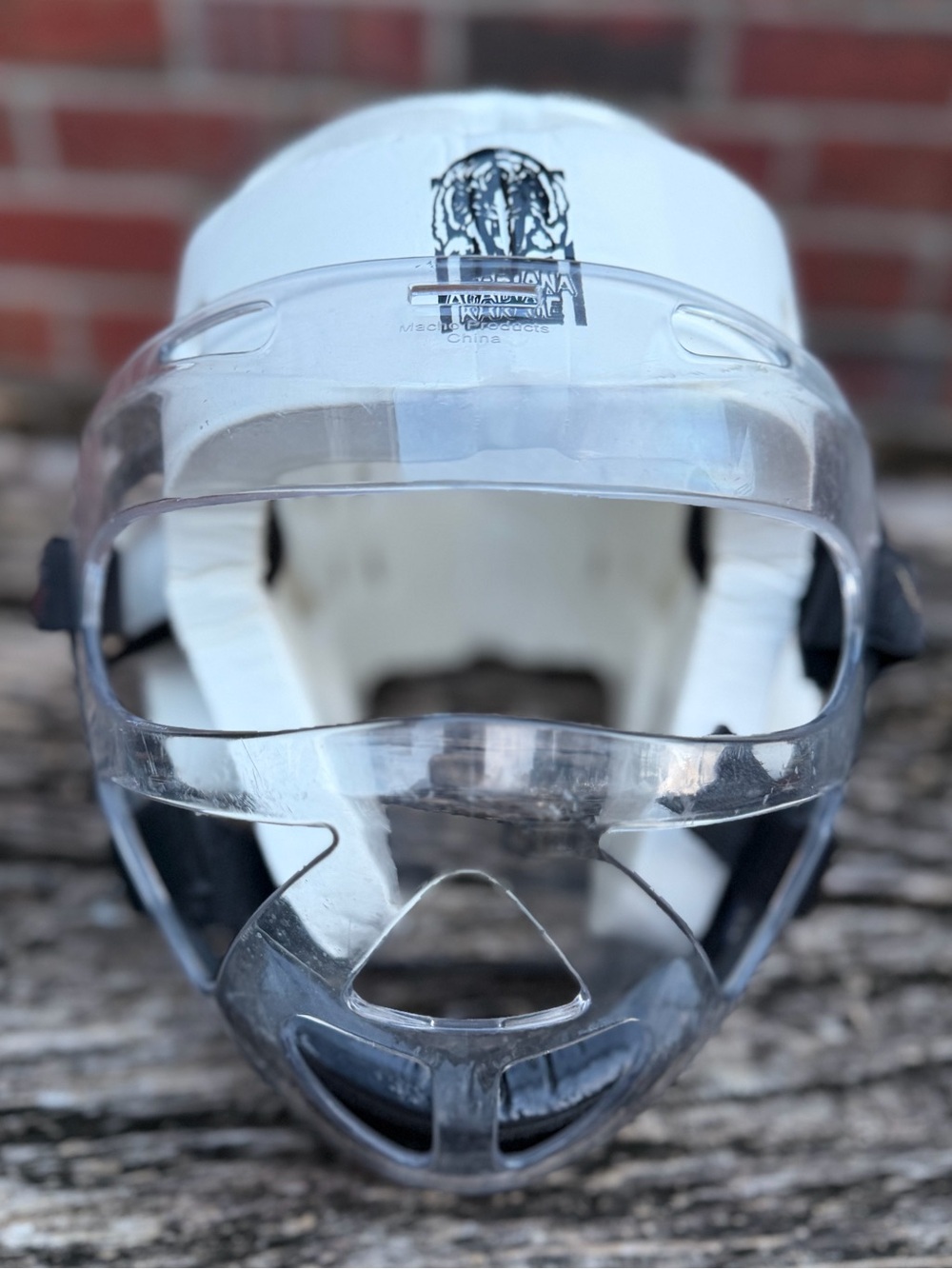 Macho Martial Arts Dyna S dipped foam head guard w/ attached clear face shield